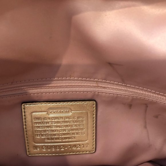 Coach Metallic Kristen Op Art Clutch- RARE! - Picture 7 of 15